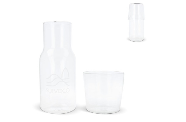 Caraffe 550ml en drinkglas 250ml set